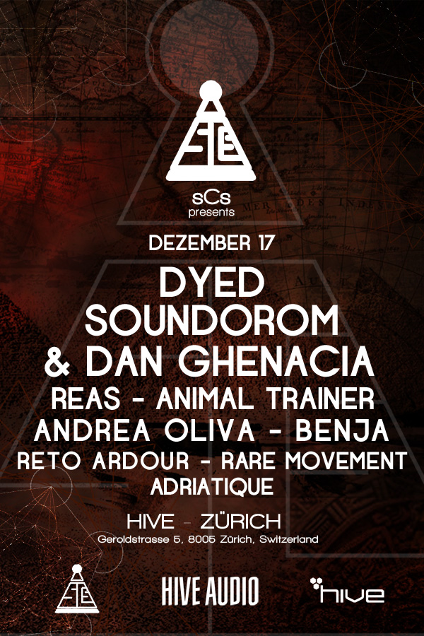 Dyed Soundorom, Dan Ghenacia, Reas and more... - @Hive Club