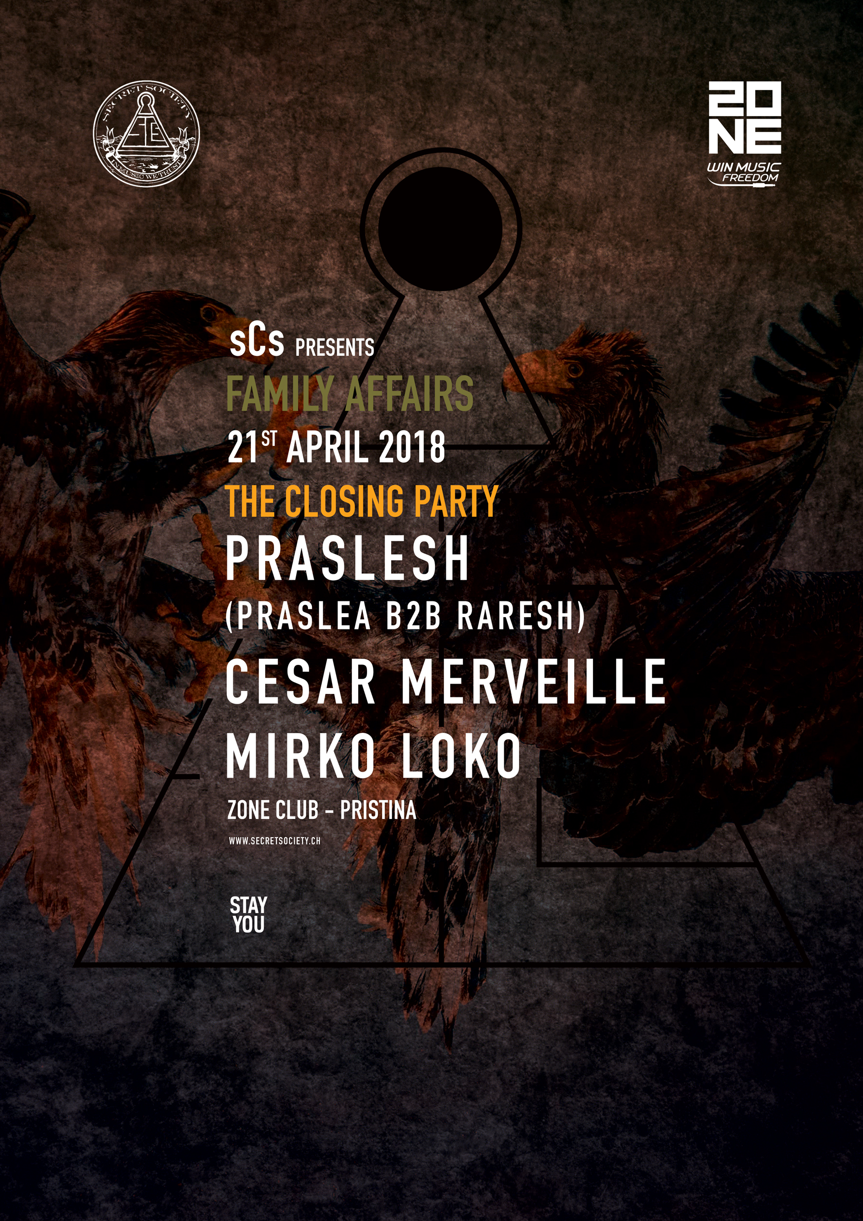 Family Affairs pt. 6 : Praslesh, Cesar Merveille & Mirko Loko - @Zone Club